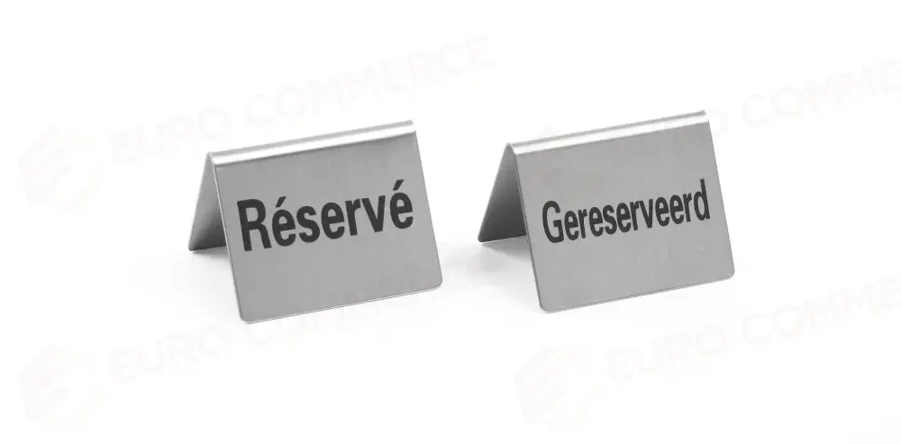 TARGHETTA RISERVATO - 4 PEZZI HENDI GERESERVEERD / RESERVÉ 50X35X(H)40MM - 663691