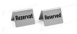 TARGHETTA RISERVATO - 4 PEZZI HENDI GERESERVEERD / RESERVÉ 50X35X(H)40MM - 663691