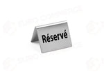 TARGHETTA RISERVATO - 4 PEZZI HENDI GERESERVEERD / RESERVÉ 50X35X(H)40MM - 663691