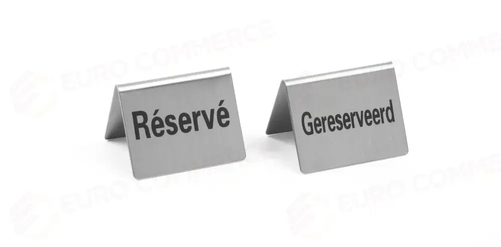 TARGHETTA RISERVATO - 4 PEZZI HENDI RESERVIERT 50X35X(H)40MM - 663707