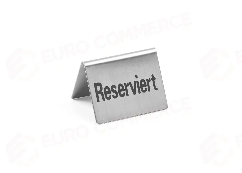TARGHETTA RISERVATO - 4 PEZZI RESERVIERT 50X35X(H)40MM - HENDI