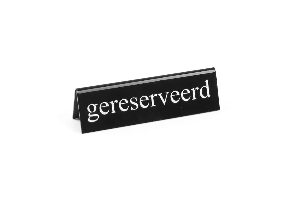 TARGHETTA RISERVATO GERESERVEERD 130X30X(H)38MM - HENDI