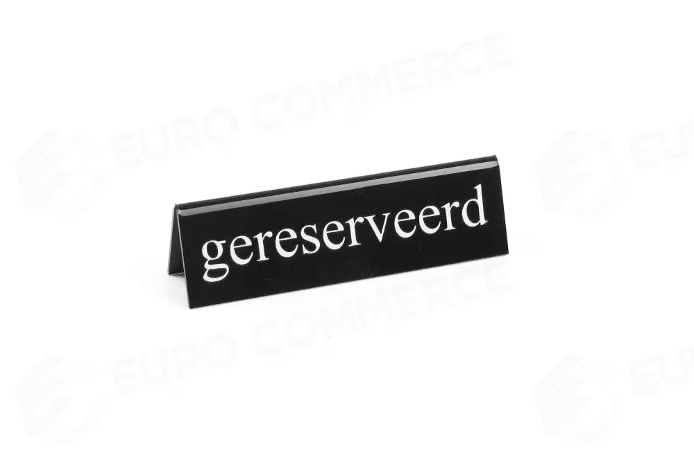 TARGHETTA RISERVATO GERESERVEERD 130X30X(H)38MM - HENDI
