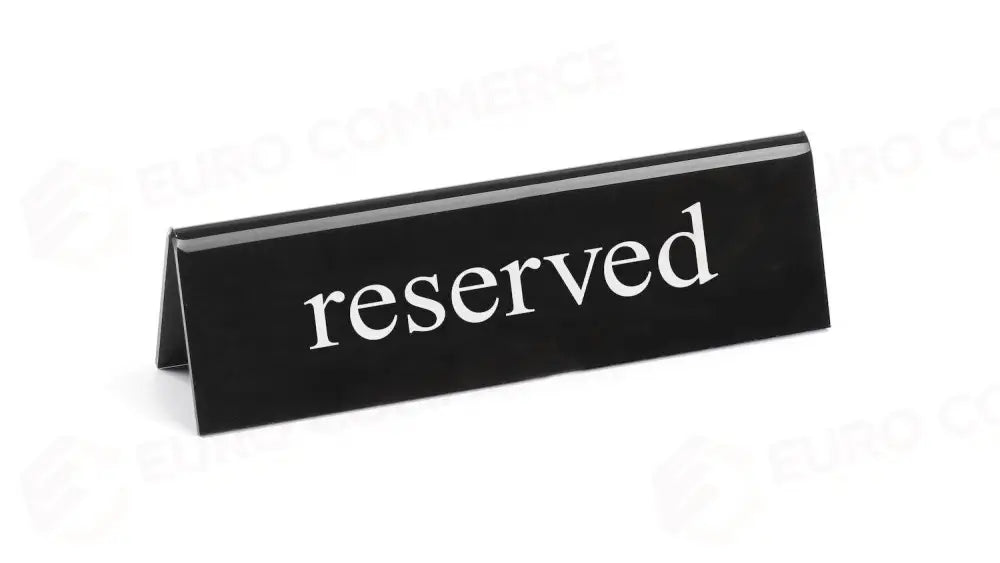 TARGHETTA RISERVATO RESERVED 130X30X(H)38MM - HENDI