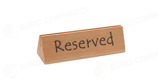 TARGHETTA RISERVATO, HENDI, "RESERVED", 152X44X(H)44MM - 664308