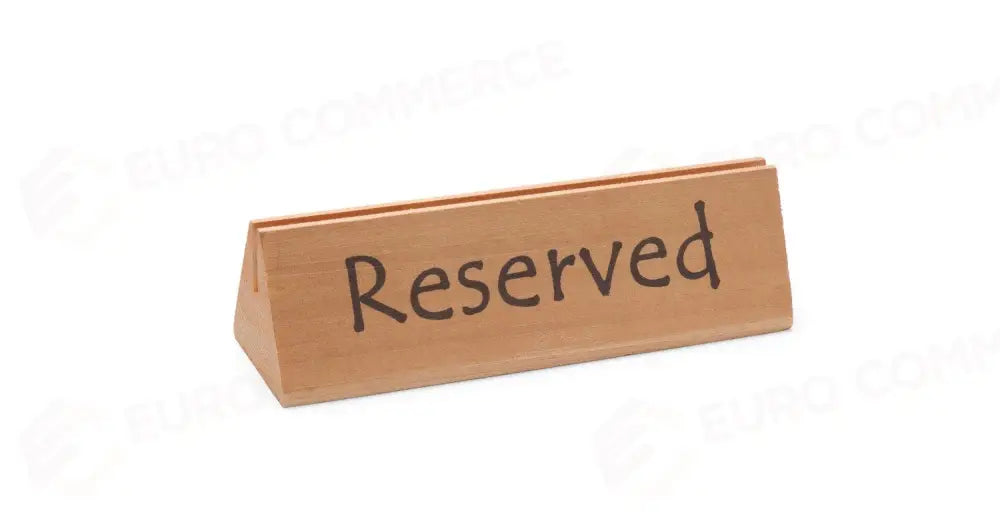 TARGHETTA RISERVATO ’’RESERVED’’ 152X44X(H)44MM - HENDI