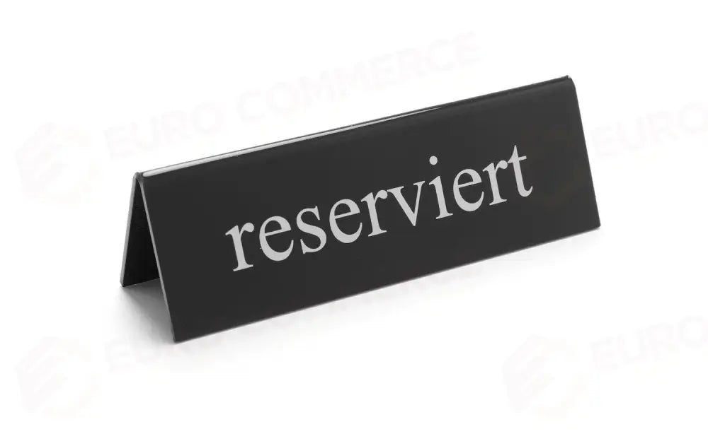 TARGHETTA RISERVATO RESERVIERT 130X30X(H)38MM - HENDI