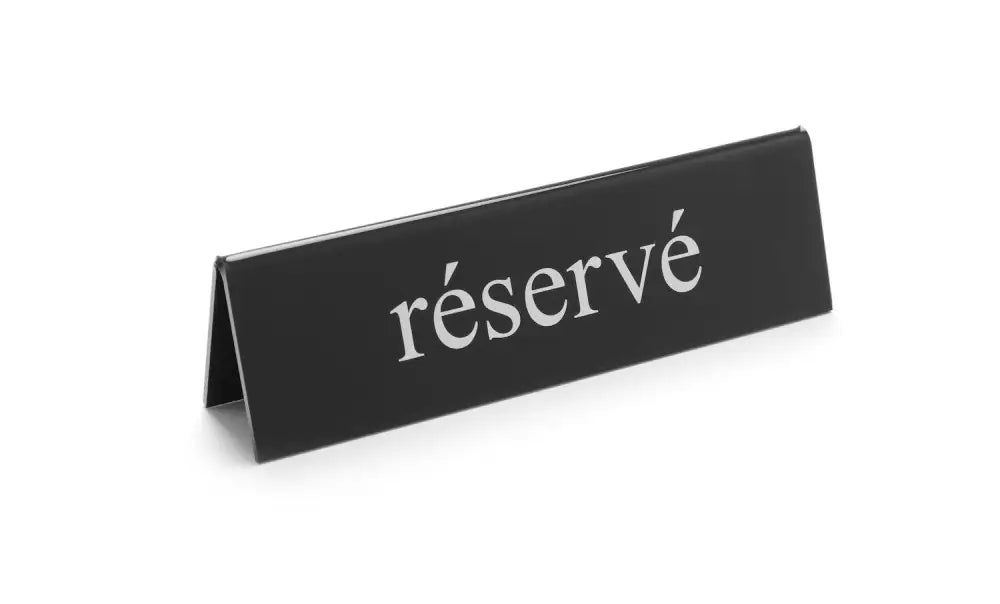 TARGHETTA RISERVATO RÉSERVÉ 130X30X(H)38MM - HENDI