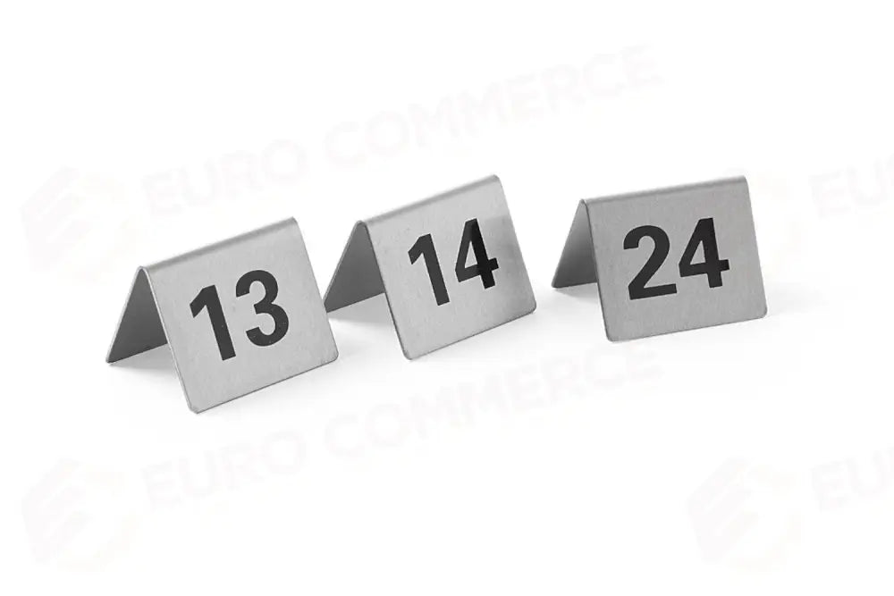 TARGHETTE NUMERAZIONE TAVOLI NUMERO 13-24 50X35X(H)40MM - HENDI