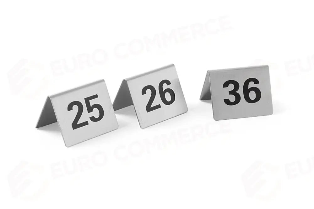 TARGHETTE NUMERAZIONE TAVOLI NUMERO 25-36 50X35X(H)40MM - HENDI