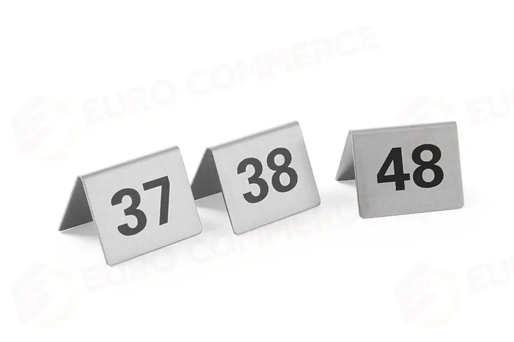 TARGHETTE NUMERAZIONE TAVOLI NUMERO 37-48 50X35X(H)40MM - HENDI
