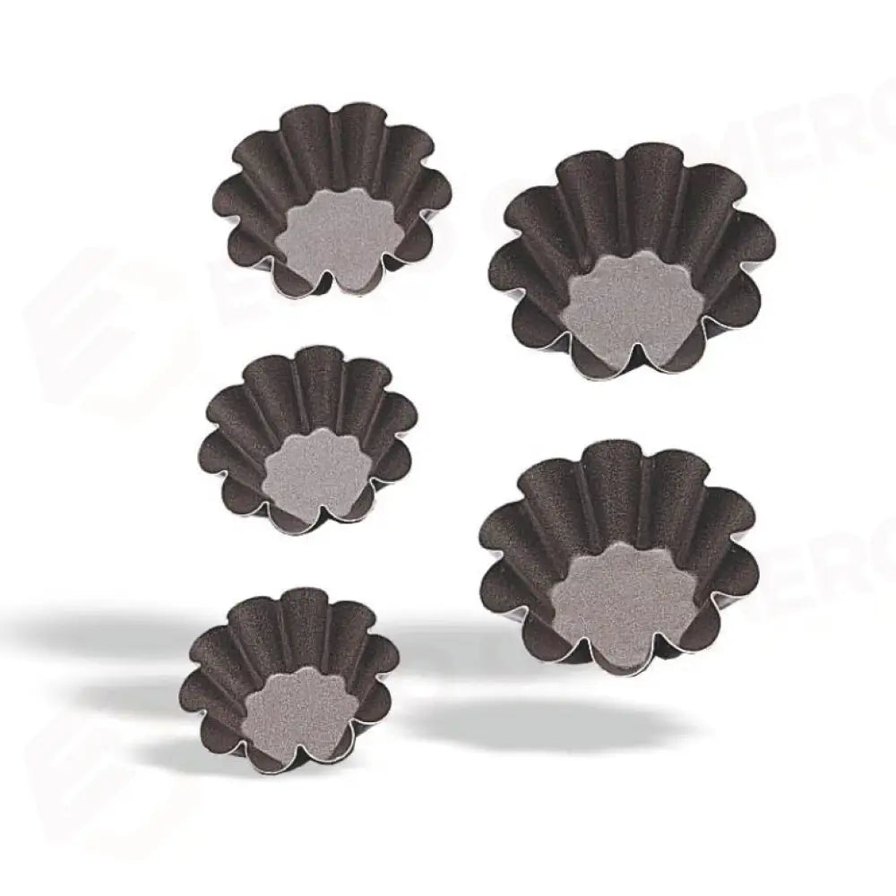 TATRTELLETTA A BRIOCHE 10 COSTE ANTIADERENTE Ø8CM - 611-008 - KAREL - Attrezzatura