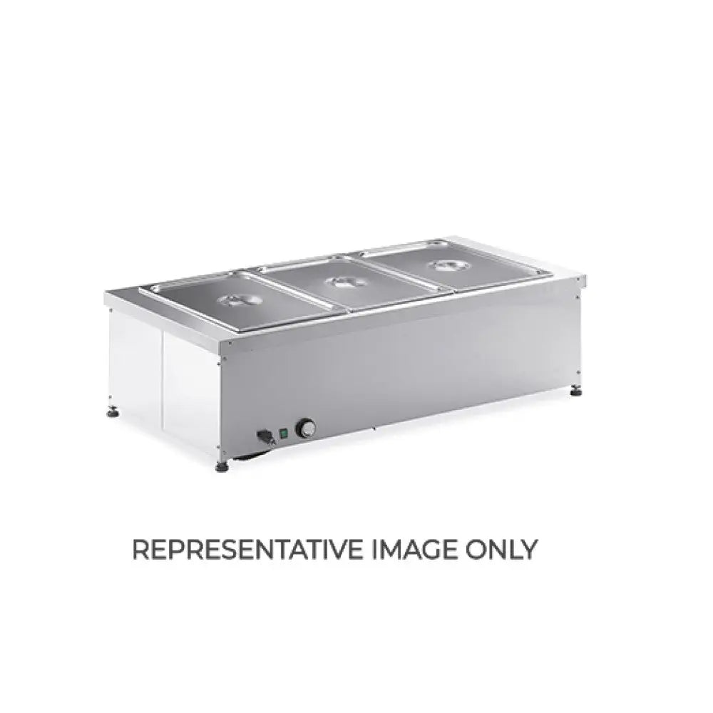 TAVOLA CALDA DA BANCO 2XGN 1/1 BAGNOMARIA - 9551 - METALCARRELLI - CARRELLI