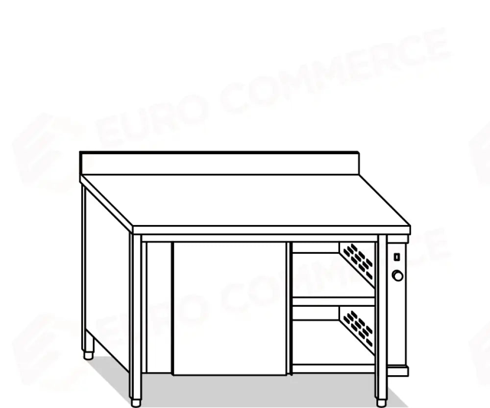 TAVOLI ARMADI CALDI EUR TAVOLI ARMADIATI INOX PER IL MANTENIMENTO DELLA TEMPERATURA DEL CIBO - V03601 V03701 - MITTEL