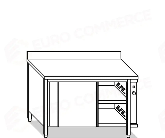 TABLES ARMOIRES CHAUDES EUR TABLES ARMOIRES INOX POUR LE MAINTIEN DE LA TEMPÉRATURE DES ALIMENTS - V03601, V03701 - MITTEL