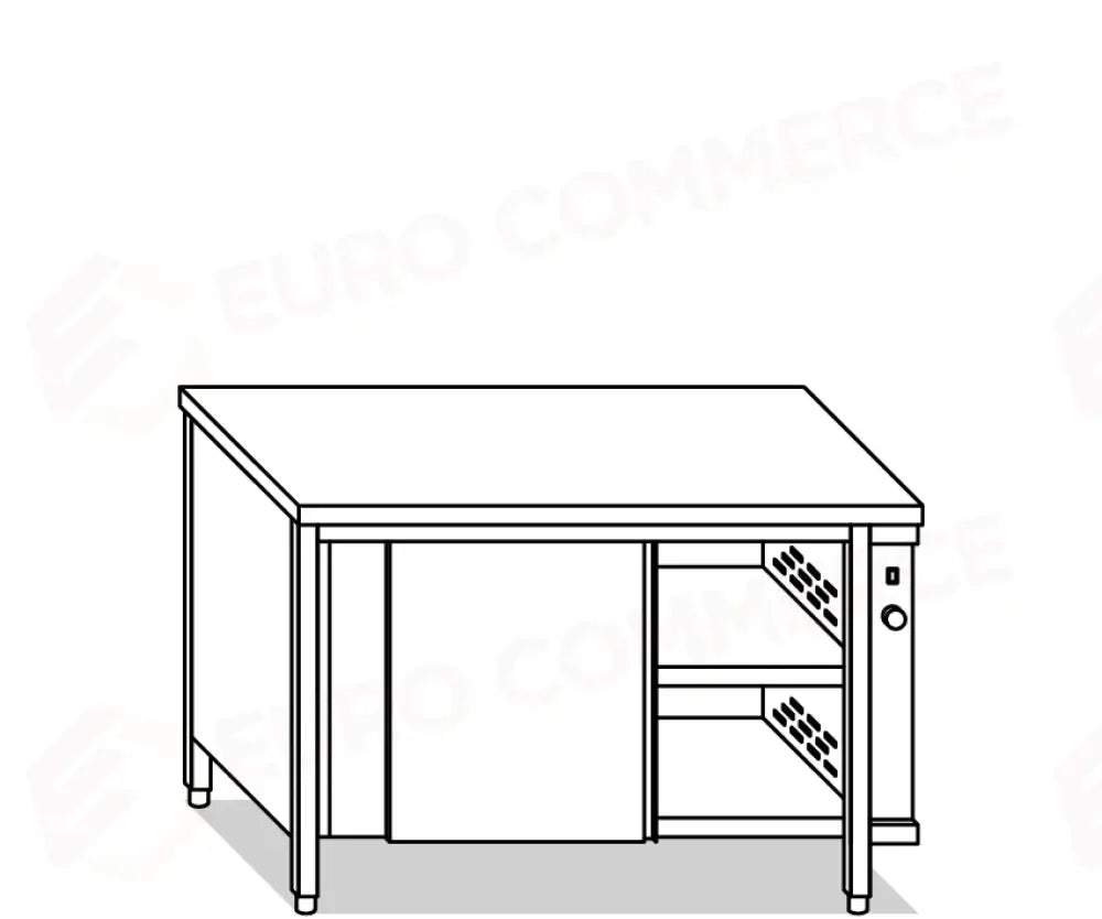 TAVOLI ARMADI CALDI EUR TAVOLI ARMADIATI INOX PER IL MANTENIMENTO DELLA TEMPERATURA DEL CIBO - V03600 V03700 - MITTEL