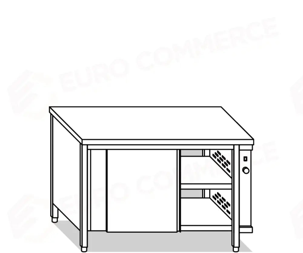 TAVOLI ARMADI CALDI EUR TAVOLI ARMADIATI INOX PER IL MANTENIMENTO DELLA TEMPERATURA DEL CIBO - V03602 V03702 - MITTEL