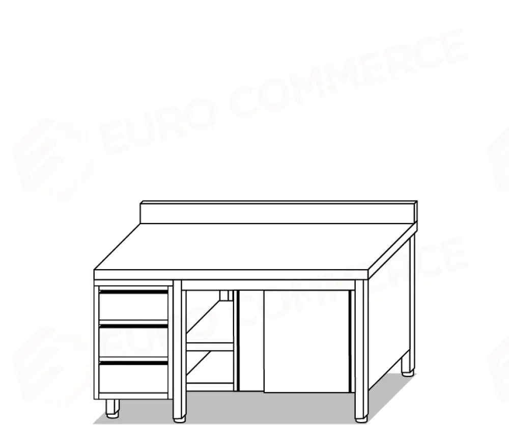 TAVOLI ARMADI EUR TAVOLI ARMADIATI E ATTREZZATURE PROFESSIONALI RISTORAZIONE - V04004 V04104 - MITTEL - TAVOLI ARMADI