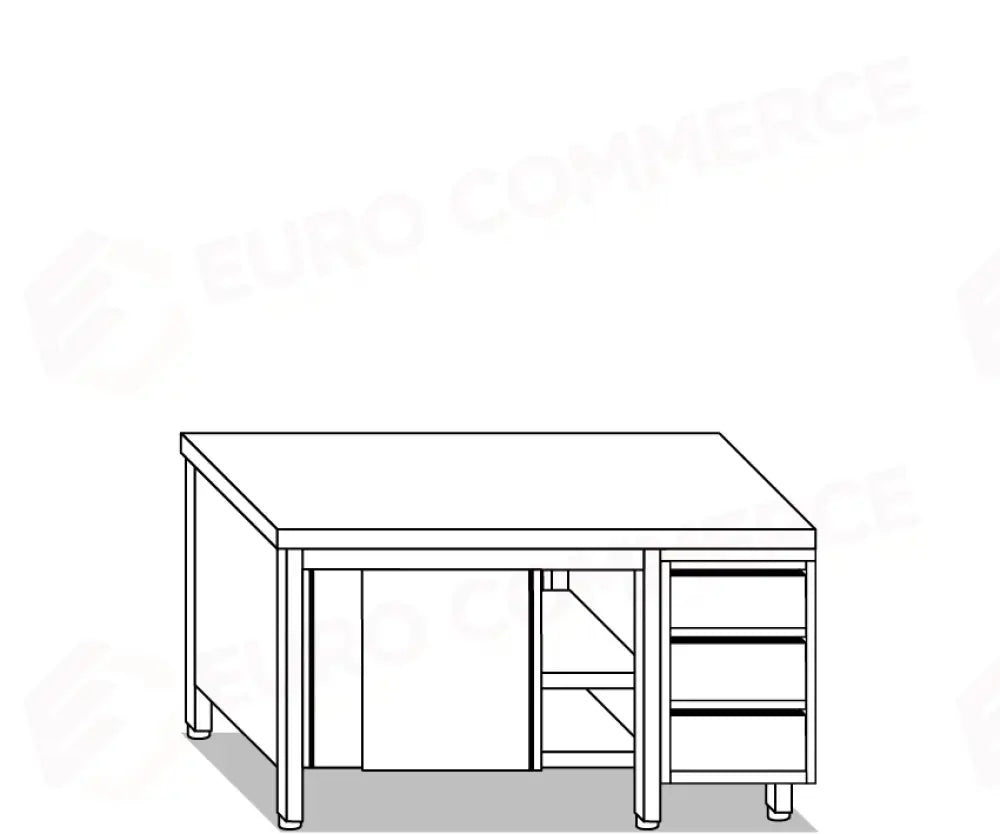 TAVOLI ARMADI EUR TAVOLI ARMADIATI E ATTREZZATURE PROFESSIONALI RISTORAZIONE - V04001 V04101 - MITTEL - TAVOLI ARMADI