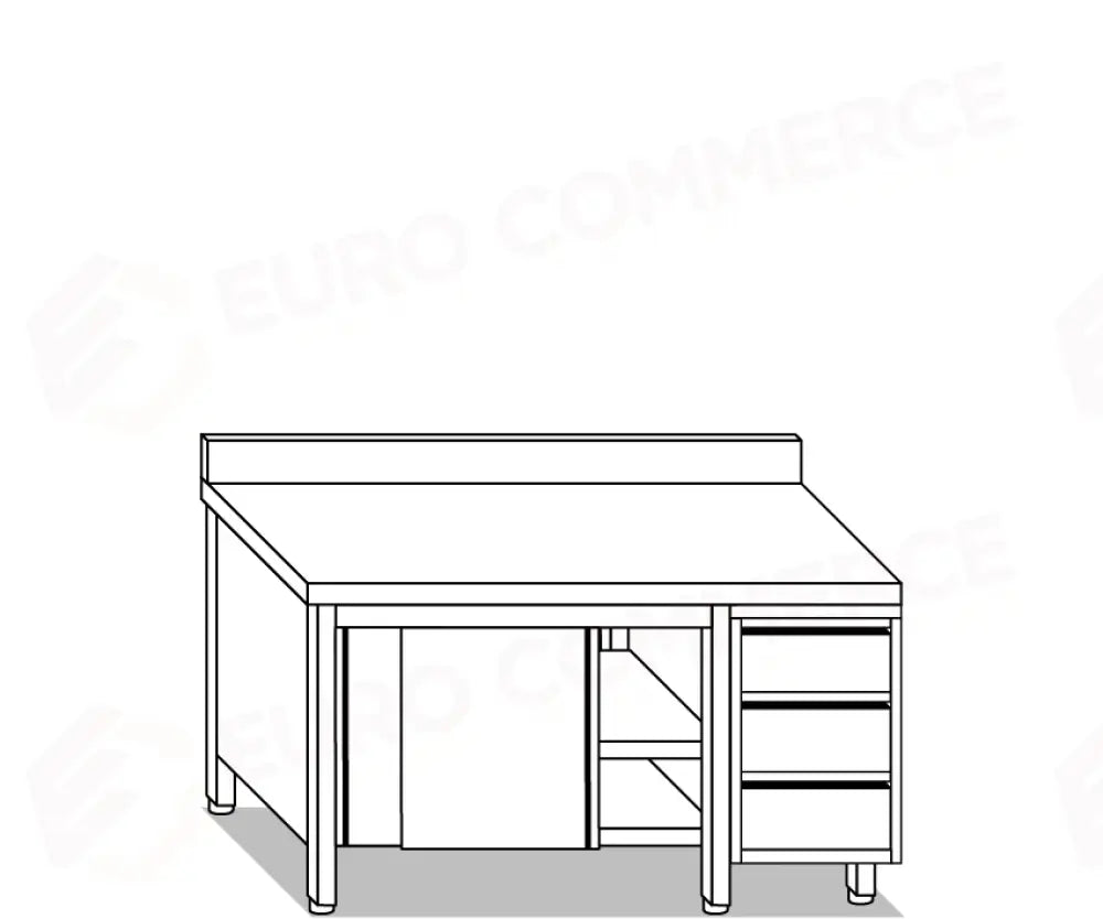 TAVOLI ARMADI EUR TAVOLI ARMADIATI E ATTREZZATURE PROFESSIONALI RISTORAZIONE - V04003 V04103 - MITTEL - TAVOLI ARMADI