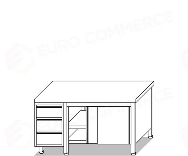 TAVOLI ARMADI EUR TAVOLI ARMADIATI E ATTREZZATURE PROFESSIONALI RISTORAZIONE - V04002, V04102 - MITTEL