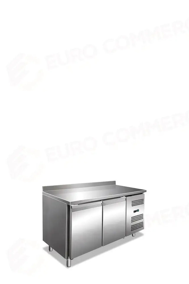 TABLES RÉFRIGÉRÉES 2 PORTES, VENTILÉES - +2 °C / +8 °C - GN 2200 TN AVEC DOSSERET - KLIMAITALIA