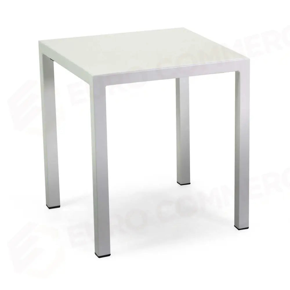 TAVOLINO METALLO NEW ELMA BIANCO QUADROCM35X35H42 - 6468510000 - VACCHETTI
