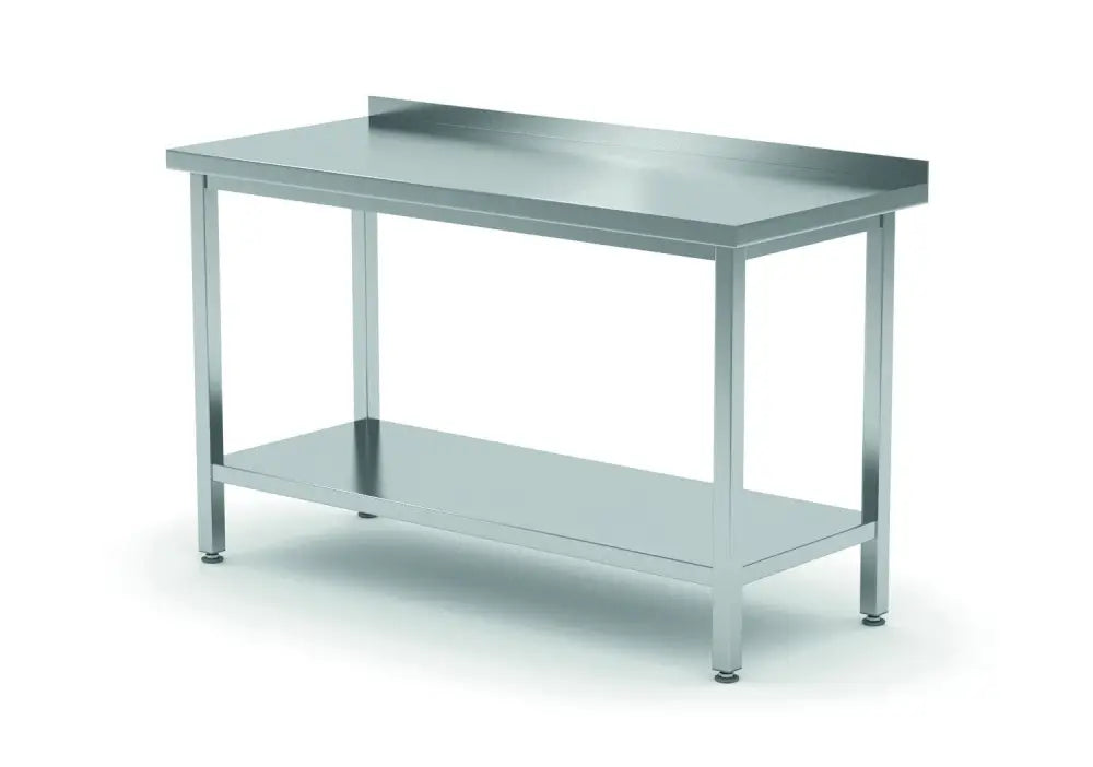 TAVOLO A PARETE CON RIPIANO – BULLONATO PROFONDITÀ 600 MM PROFI LINE 1000X600X(H)850MM - HENDI