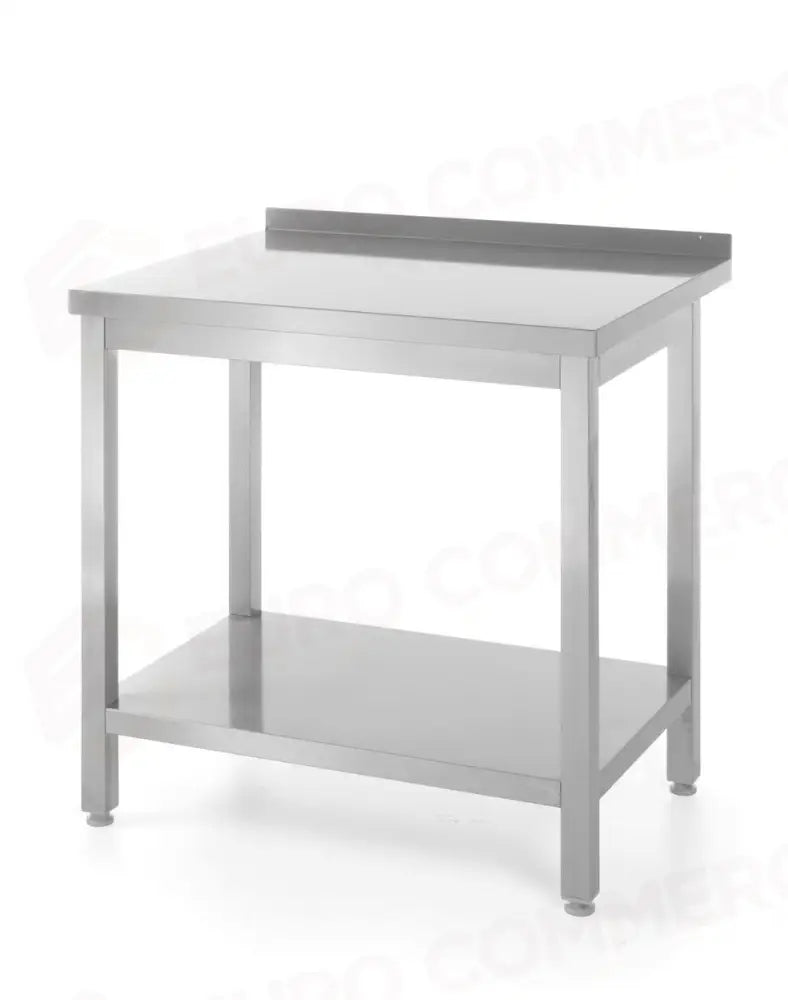 TAVOLO A PARETE CON RIPIANO – BULLONATO PROFONDITÀ 600 MM PROFI LINE 800X600X(H)850MM - HENDI