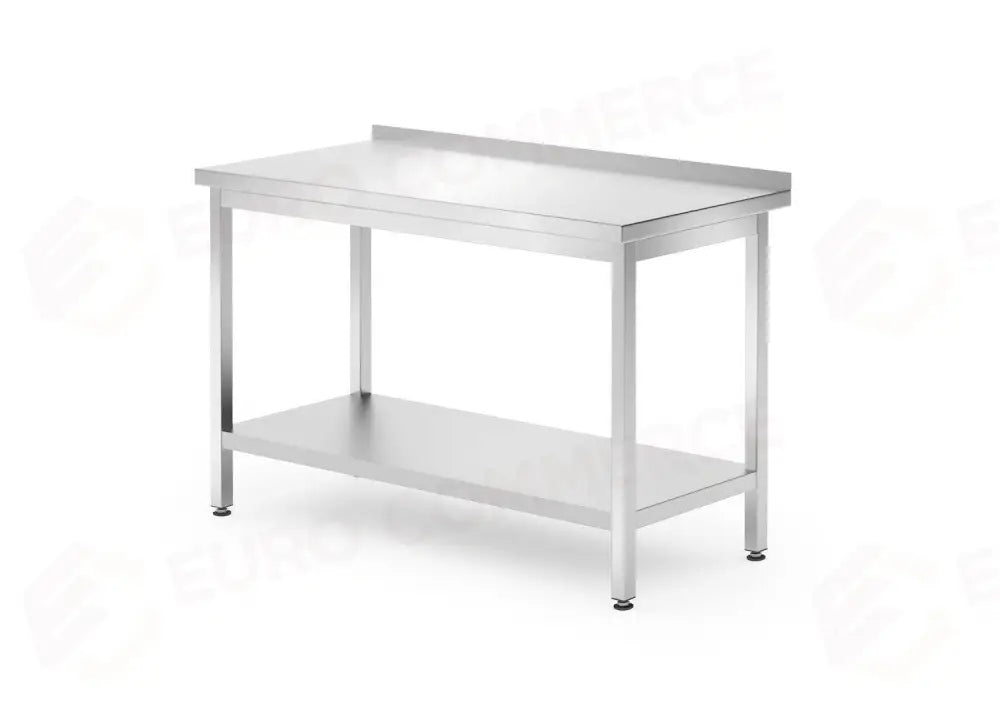 TAVOLO A PARETE CON RIPIANO - BULLONATO PROFONDITÀ 700 MM PROFI LINE 1200X700X(H)850MM - HENDI