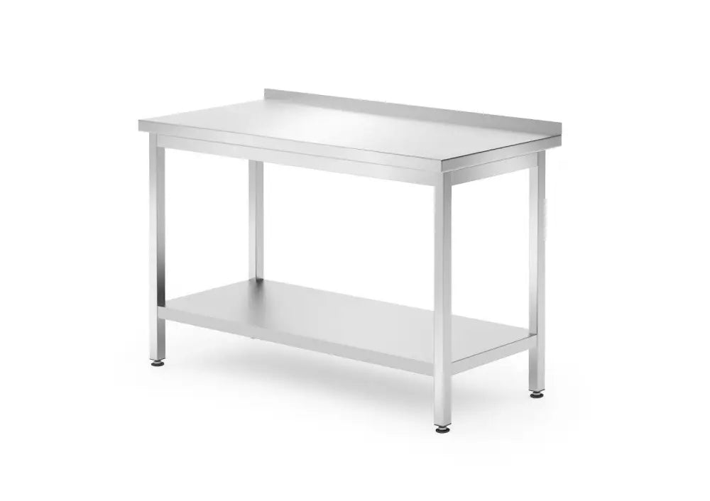 TAVOLO A PARETE CON RIPIANO - BULLONATO PROFONDITÀ 700 MM PROFI LINE 1200X700X(H)850MM - HENDI