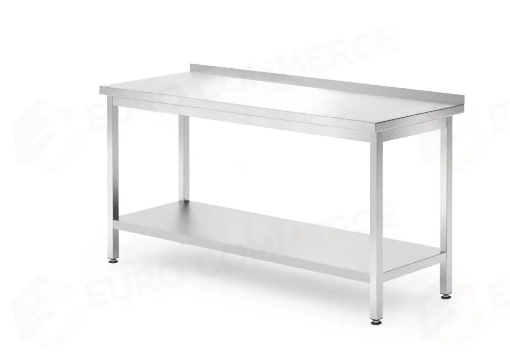 TAVOLO A PARETE CON RIPIANO - BULLONATO PROFONDITÀ 700 MM PROFI LINE 1600X700X(H)850MM - HENDI