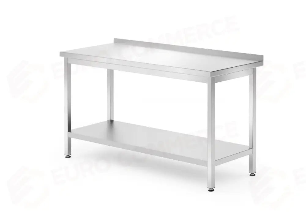 TAVOLO A PARETE CON RIPIANO - BULLONATO PROFONDITÀ 700 MM PROFI LINE 1400X700X(H)850MM - HENDI