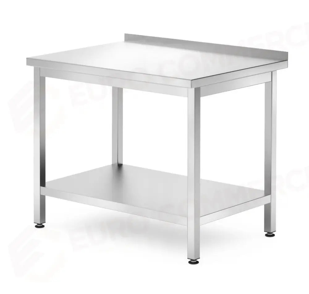 TAVOLO A PARETE CON RIPIANO - BULLONATO PROFONDITÀ 700 MM PROFI LINE 1000X700X(H)850MM - HENDI
