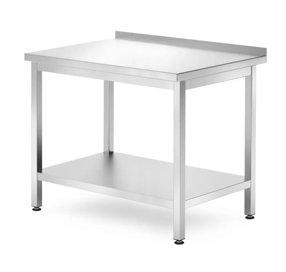 TAVOLO A PARETE CON RIPIANO - BULLONATO PROFONDITÀ 700 MM PROFI LINE 1000X700X(H)850MM - HENDI