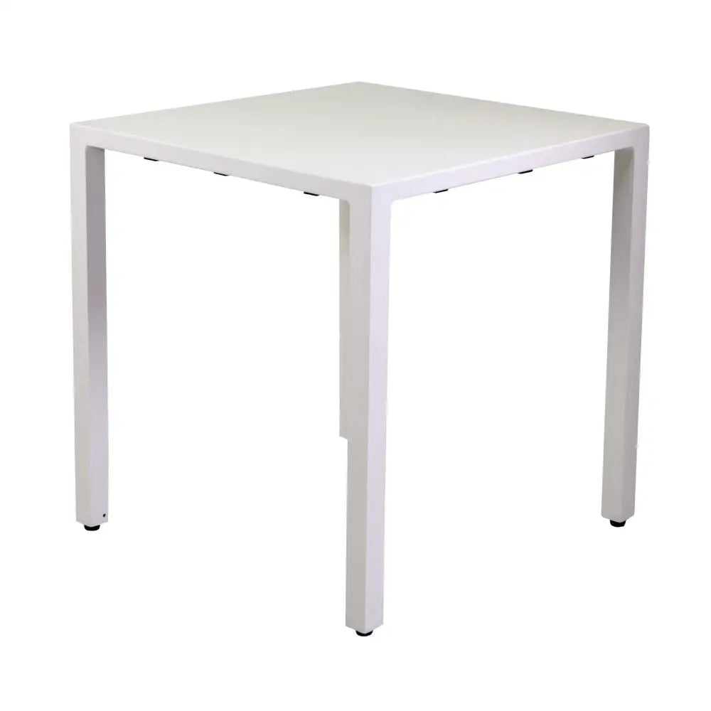 TAVOLO ALLUMINIO REGOLABILE ALMA BIANCOQUADRO CM60X60H75 - 6465230000 - VACCHETTI