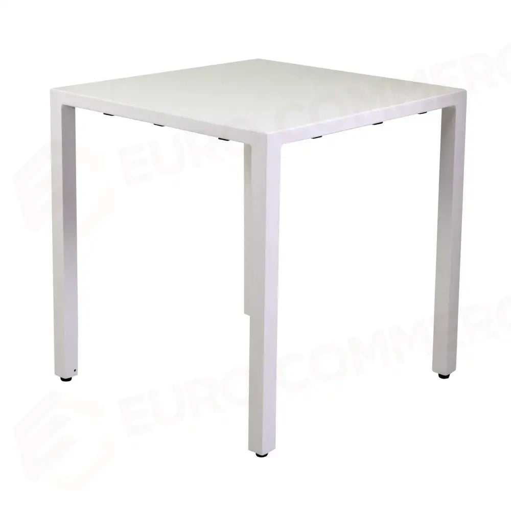 TAVOLO ALLUMINIO REGOLABILE ALMA BIANCOQUADRO CM80X80H75 - 6465190000 - VACCHETTI