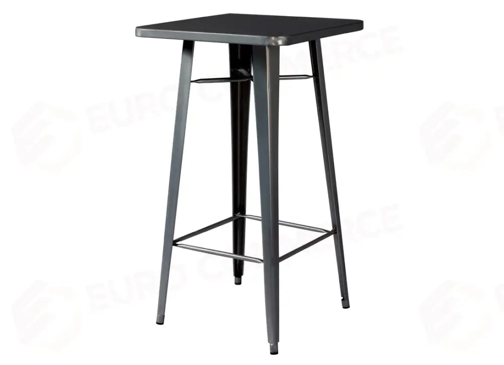 TAVOLO ALTO IN LAMIERA 60×60 - PIOMBO