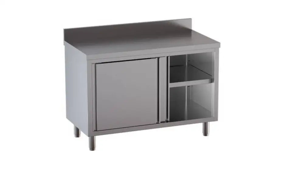 TAVOLO ARMADIATO 1200X700X950 CON ALZATINA - TVA127A - KAREL - Attrezzatura