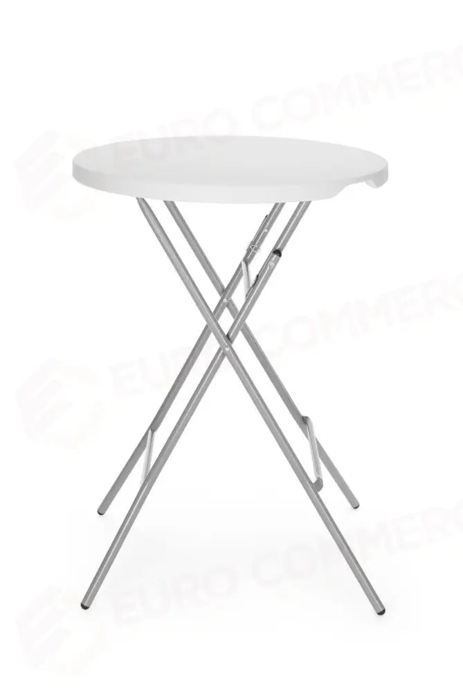 TAVOLO BAR AMERBOX CARICO MASSIMO 80 KG. BIANCO Ø800X(H)1100MM - HENDI