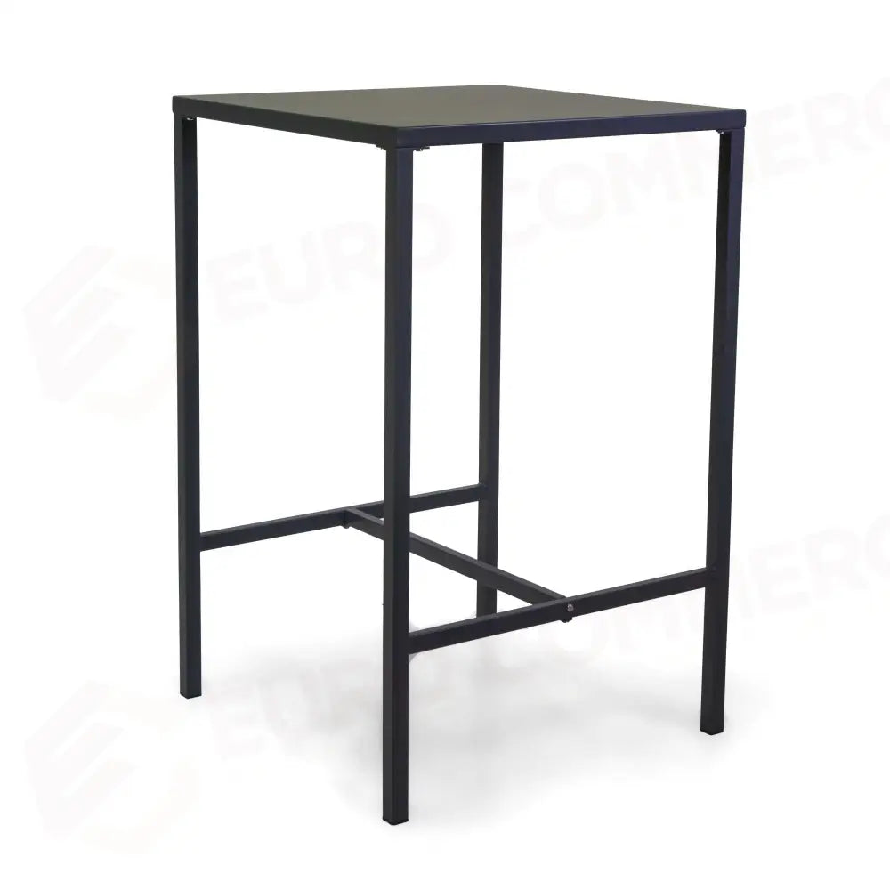 TAVOLO BAR METALLO NEW ELMA CON POGGIAPIEDI ANTRACITE QUADRO CM70X70H110 - 6472810000 - VACCHETTI