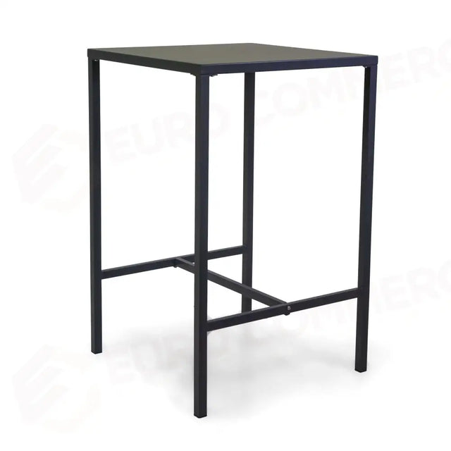 TAVOLO BAR METALLO NEW ELMA CON POGGIAPIEDI ANTRACITE QUADRO CM70X70H110 - 6472810000 - VACCHETTI