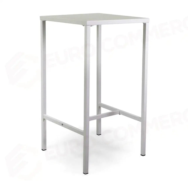 TAVOLO BAR METALLO NEW ELMA CON POGGIAPIEDI BIANCO QUADRO CM60X60H110 - 6472800000 - VACCHETTI