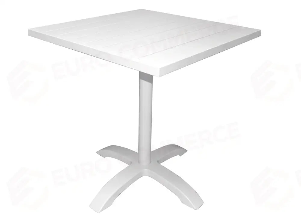 TAVOLO CALIPSO IN ALLUMINIO 70×70 - BIANCO