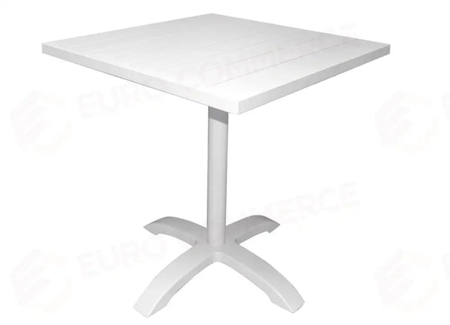 TAVOLO CALIPSO IN ALLUMINIO 70×70 - BIANCO TC22B - GREENWOOD