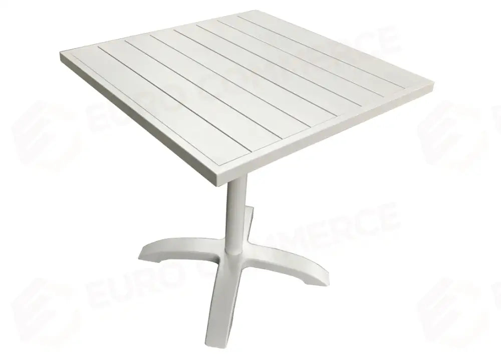 TAVOLO CALIPSO IN ALLUMINIO 70×70 - BIANCO