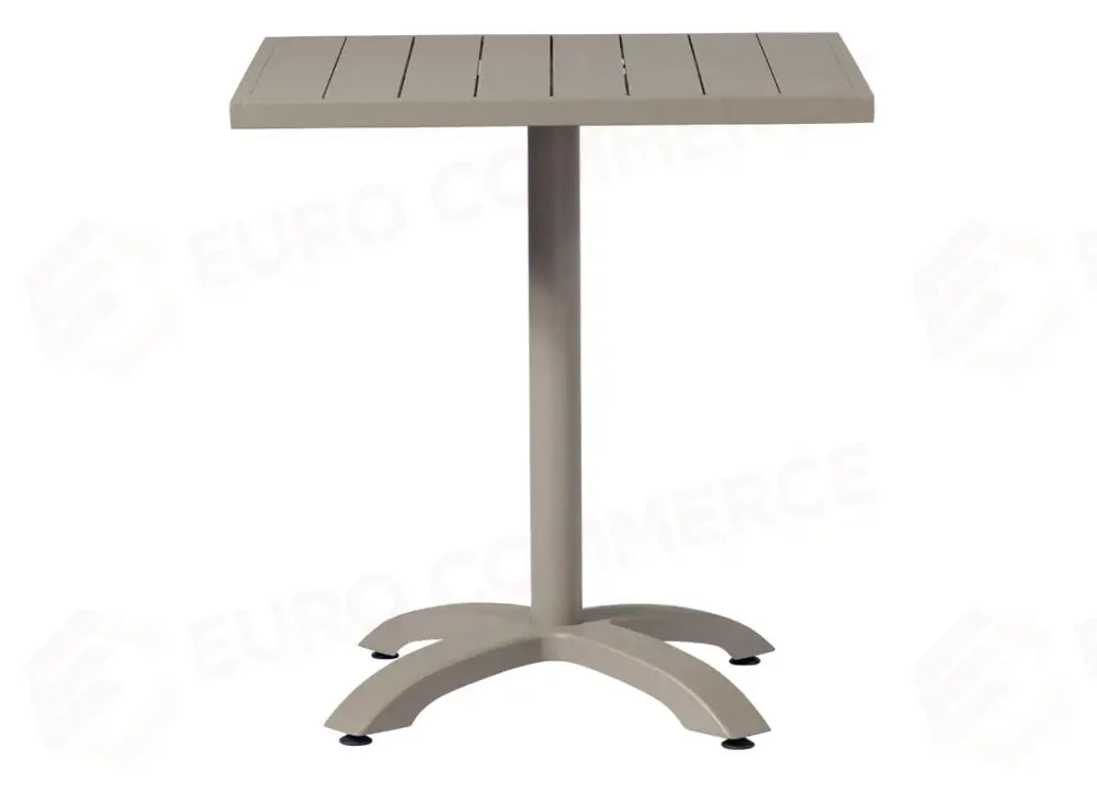 TAVOLO CALIPSO IN ALLUMINIO 70×70 - TORTORA