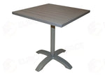 TAVOLO CALIPSO IN ALLUMINIO 70×70 - TORTORA