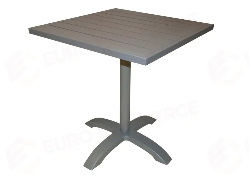 TAVOLO CALIPSO IN ALLUMINIO 70×70 - TORTORA