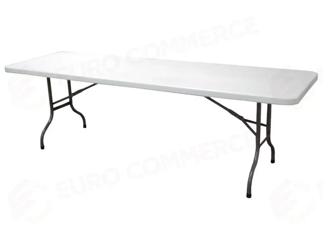 TAVOLO CATERING IN POLIETILENE 244×76 - PIEGHEVOLE RTK05 - GREENWOOD